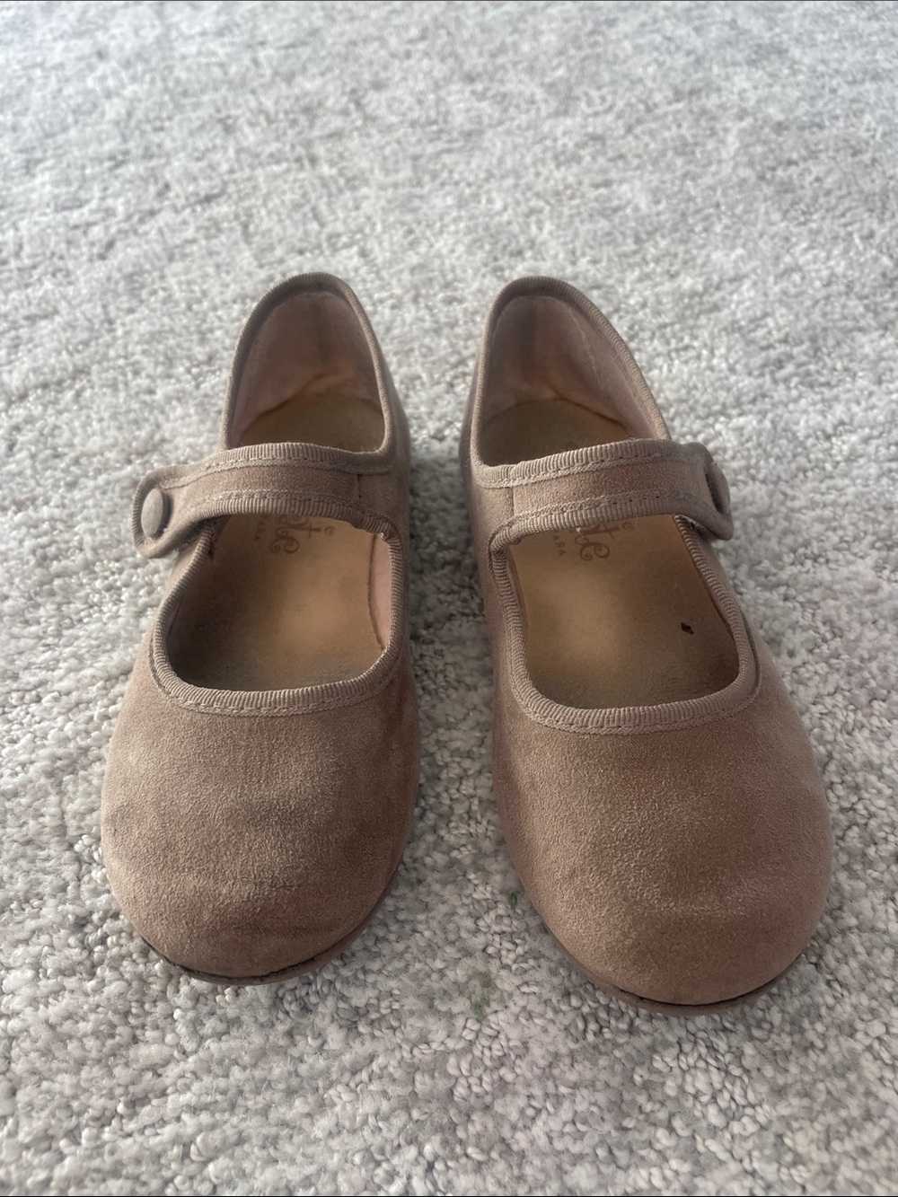 Girls' Mary Jane Dress Shoes in Taupe